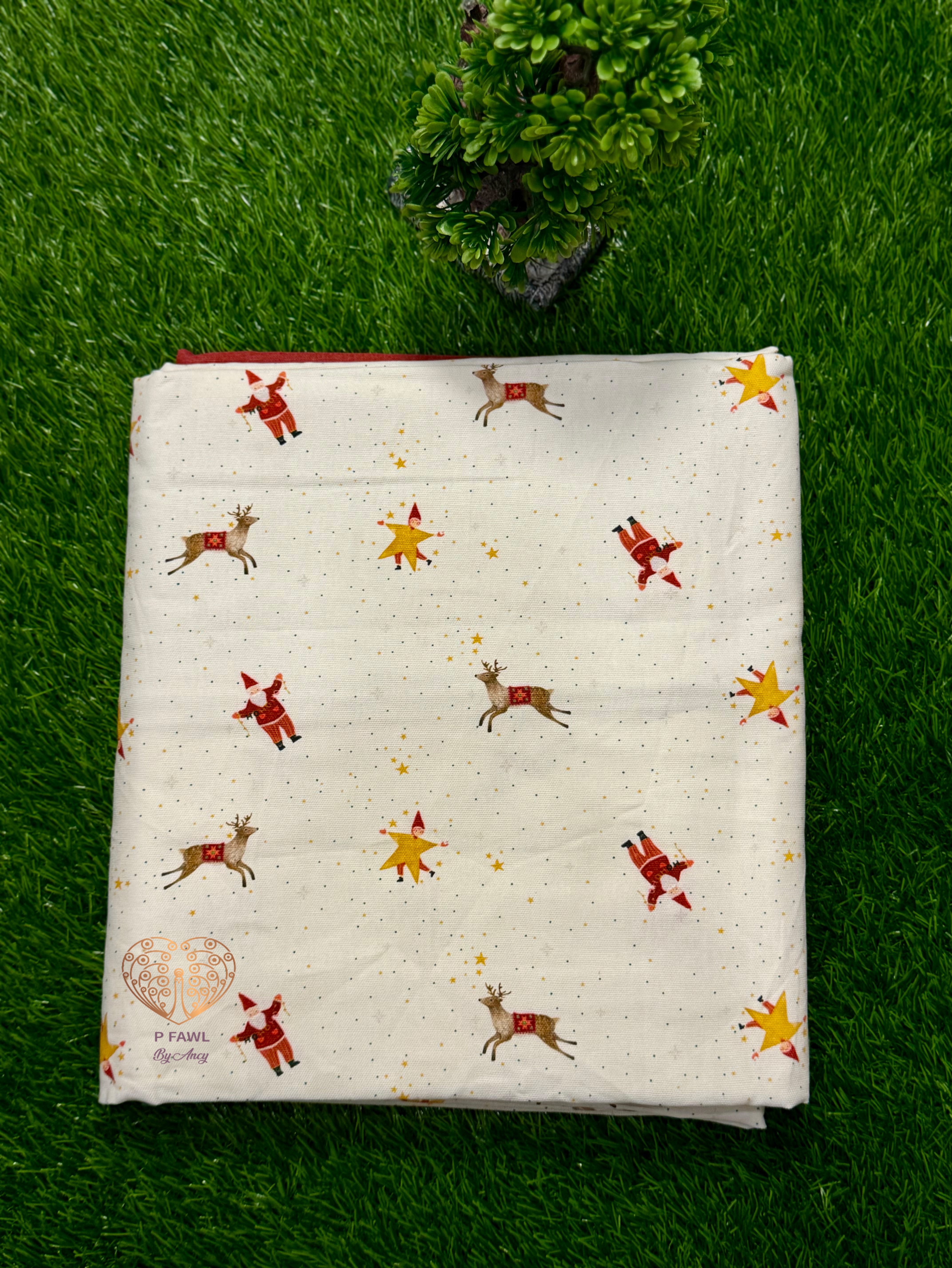 Handloom cotton border bedsheet -King size