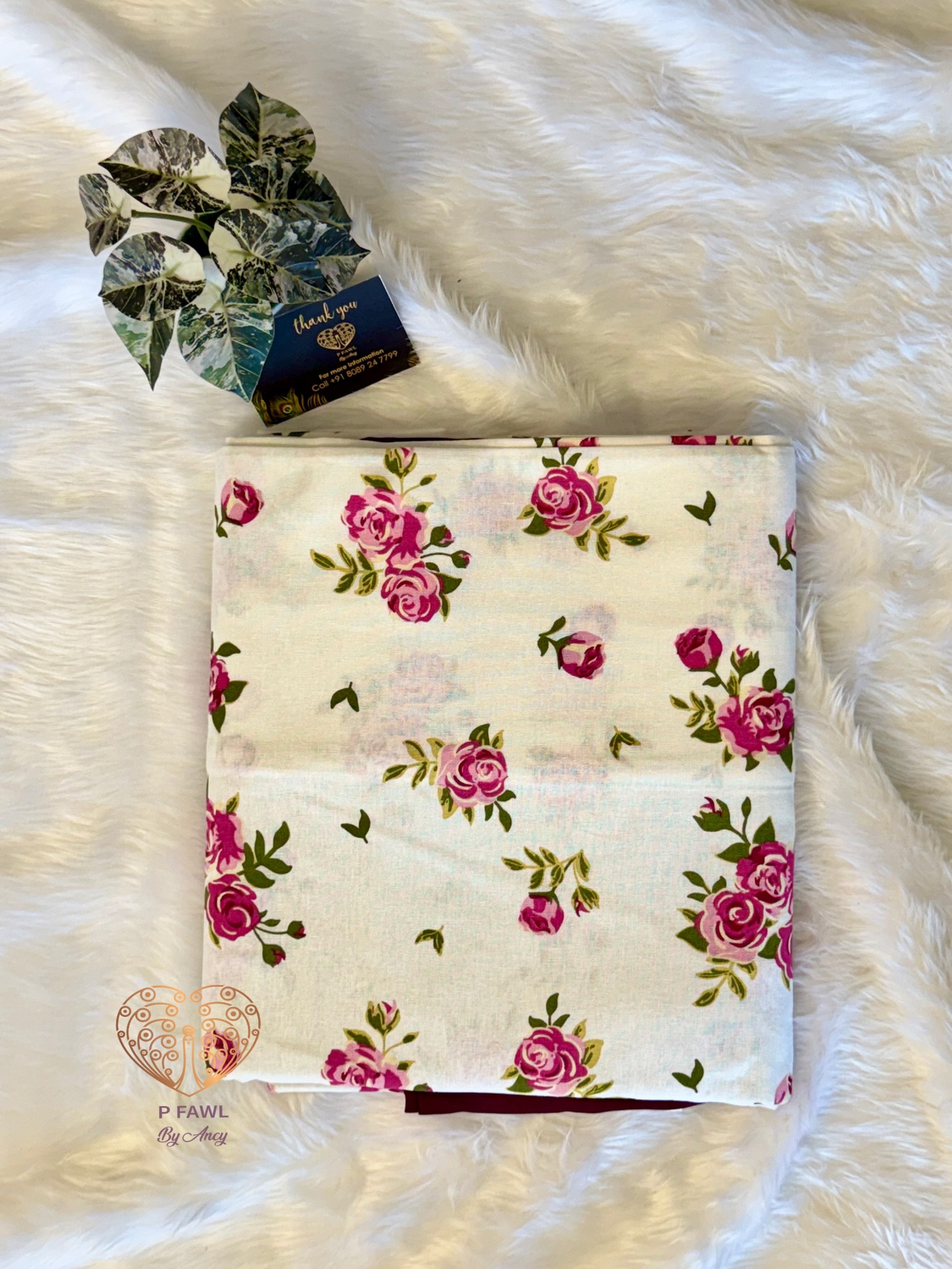 Handloom cotton border bedsheet- King size