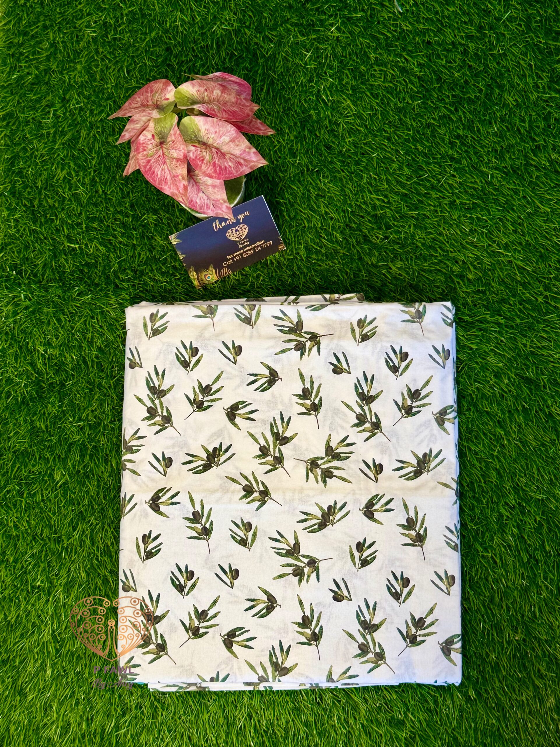 Handloom cotton border bedsheet - King size