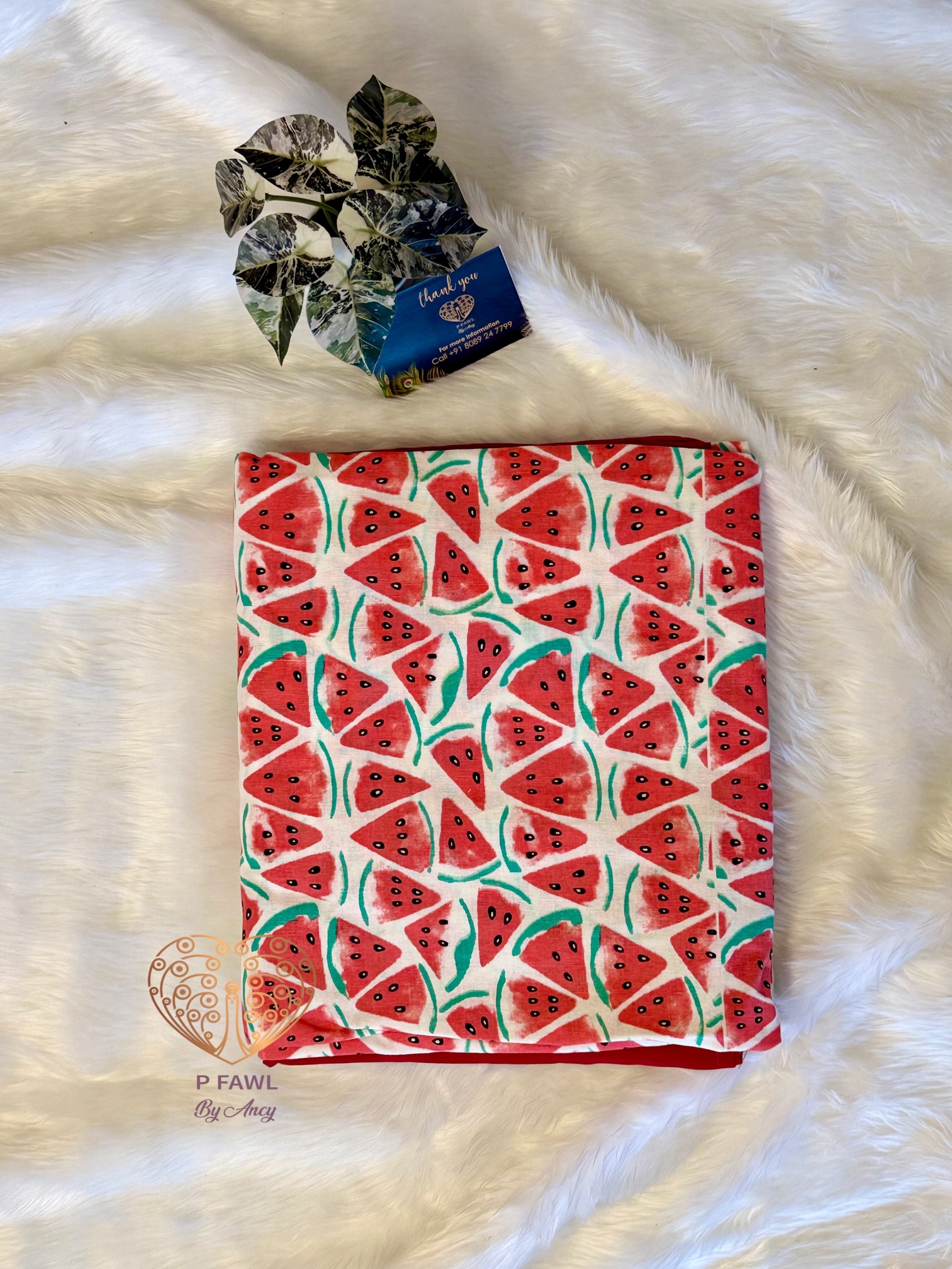 Handloom cotton border bedsheet - King size