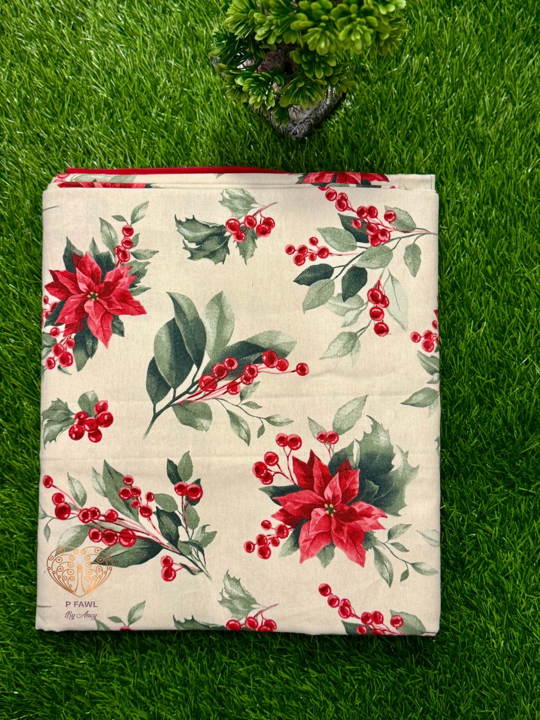 Handloom cotton border bedsheet - King size