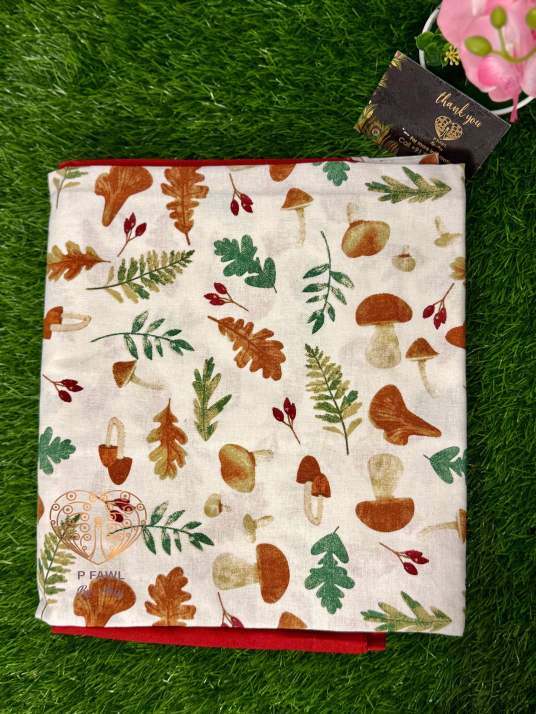 Handloom cotton border bedsheet - King size