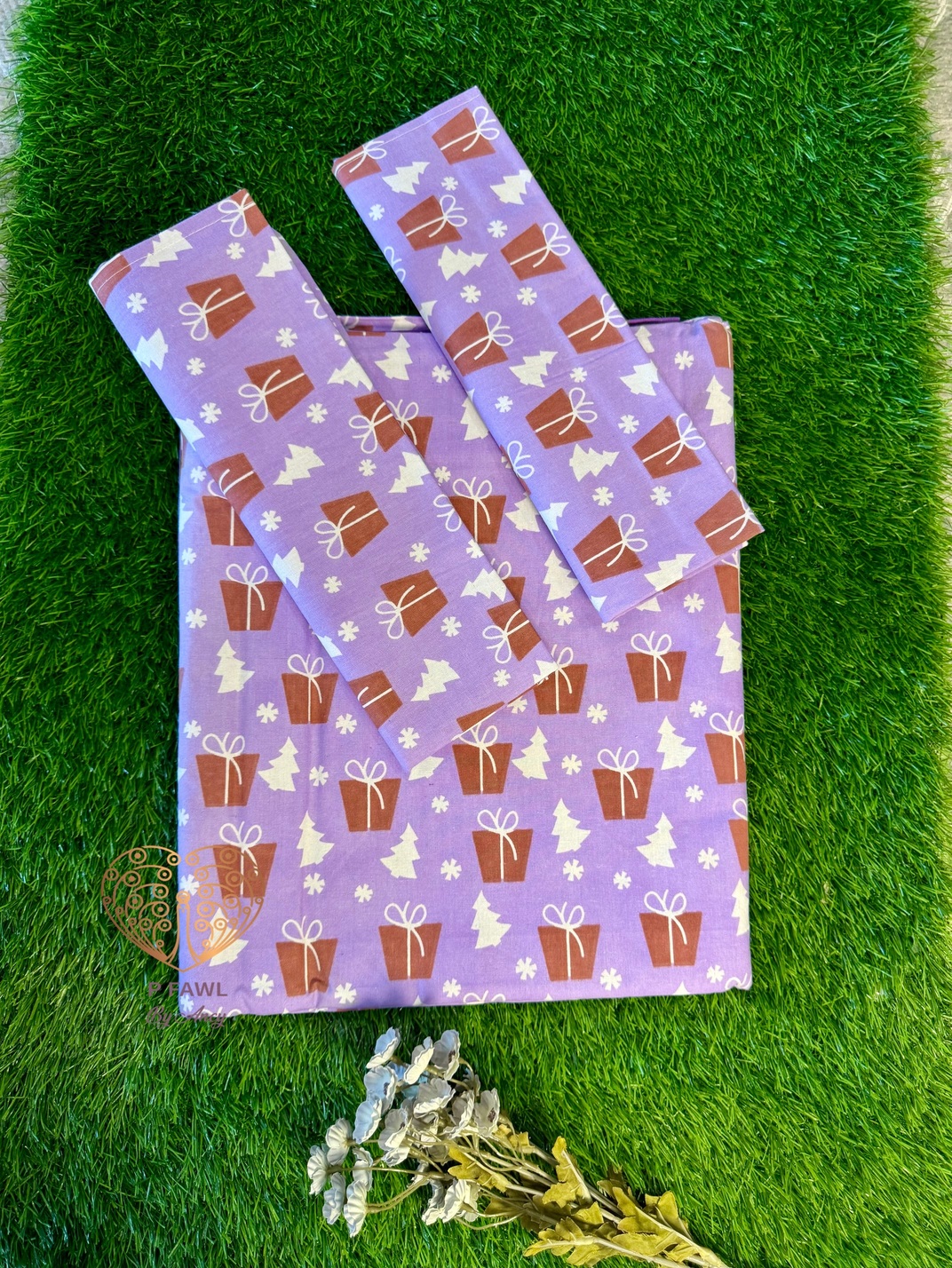 Handloom cotton border bedsheet - King size