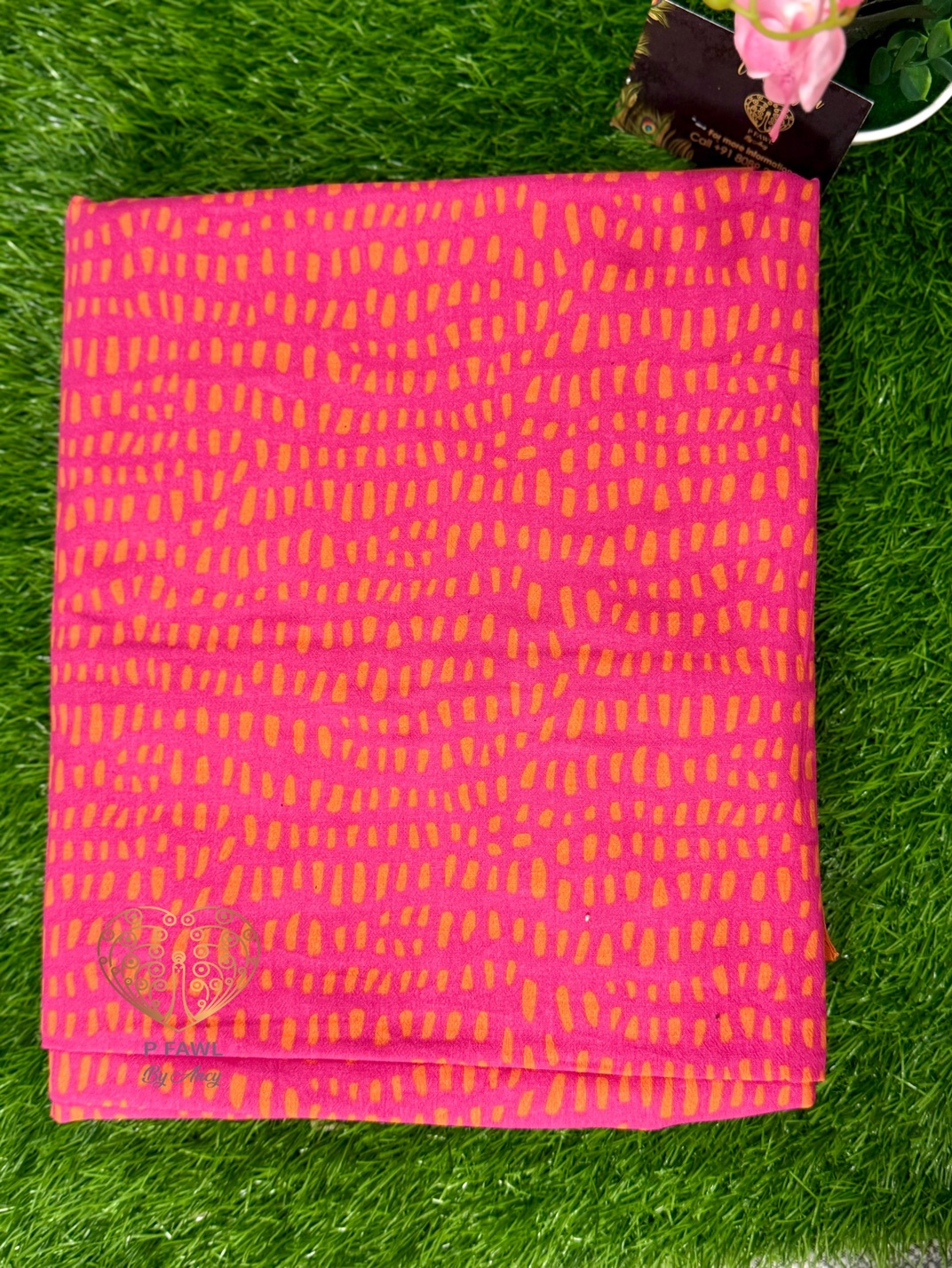 Handloom cotton border bedsheet - King size