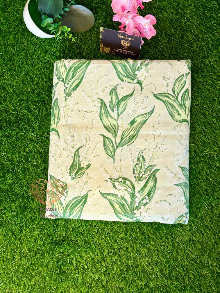 Handloom cotton border bedsheet - King size