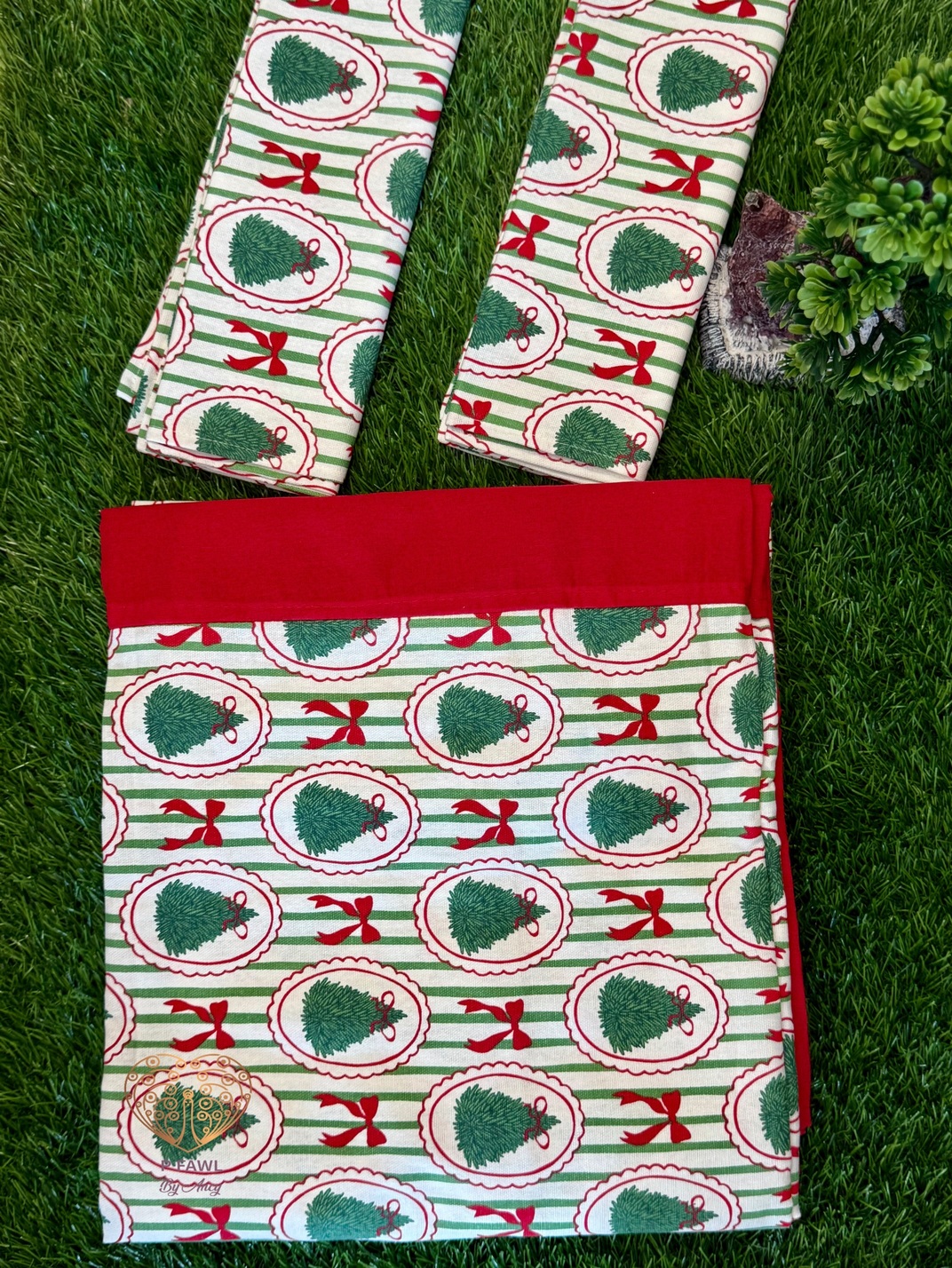 Handloom cotton border bedsheet - King size